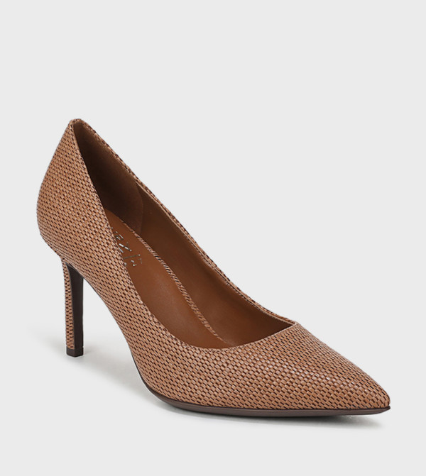 ANNA Textured Pointed Toe Pumps