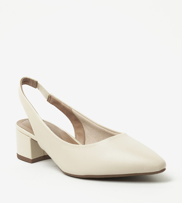 DANTE Block Heel Slingback Pumps