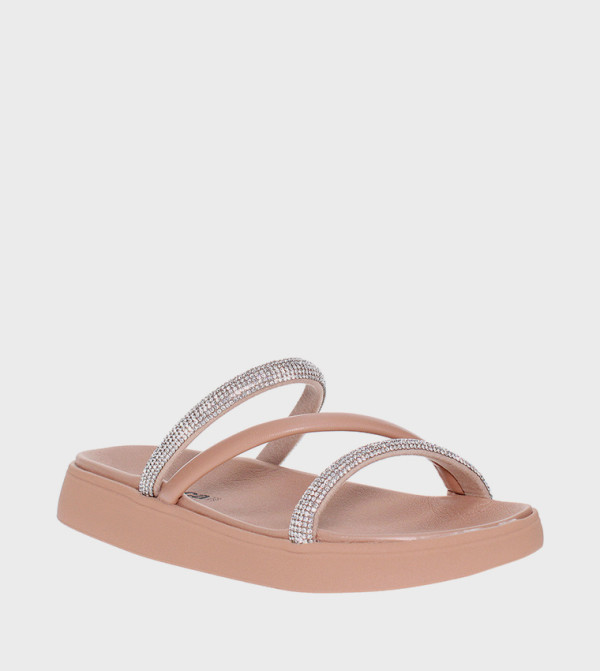 VIENNA Embellished Flatform Sandals