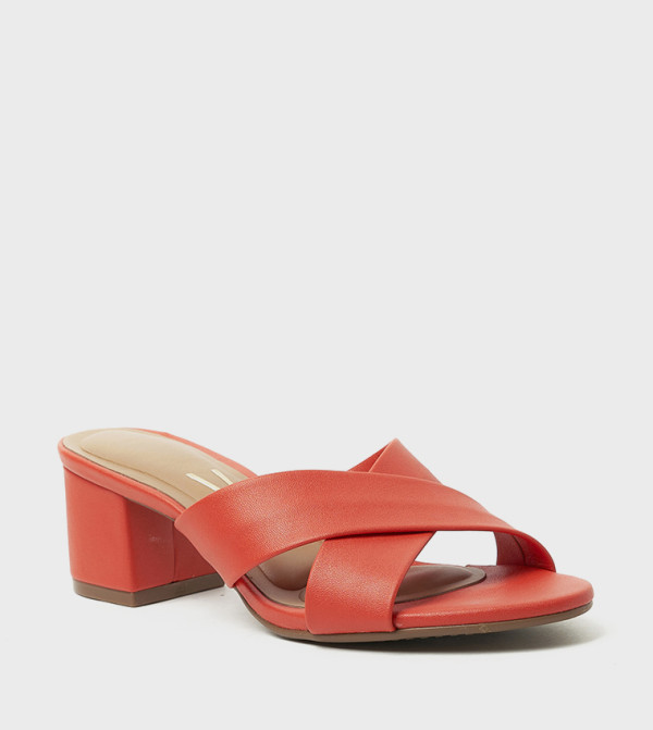 PALOMA Criss-Cross Block Heel Sandals