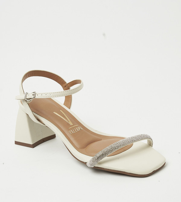 ZAINAB Embellished Block Heel Sandals