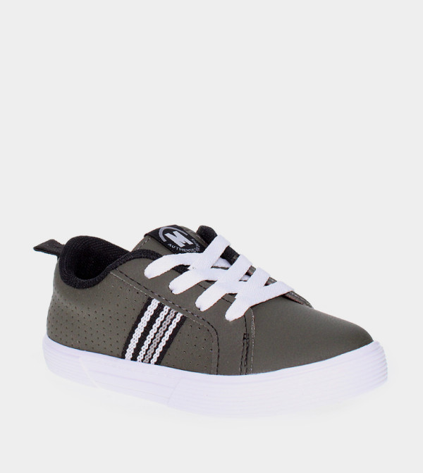 VANDER Stripe Detail Lace-Up Sneakers