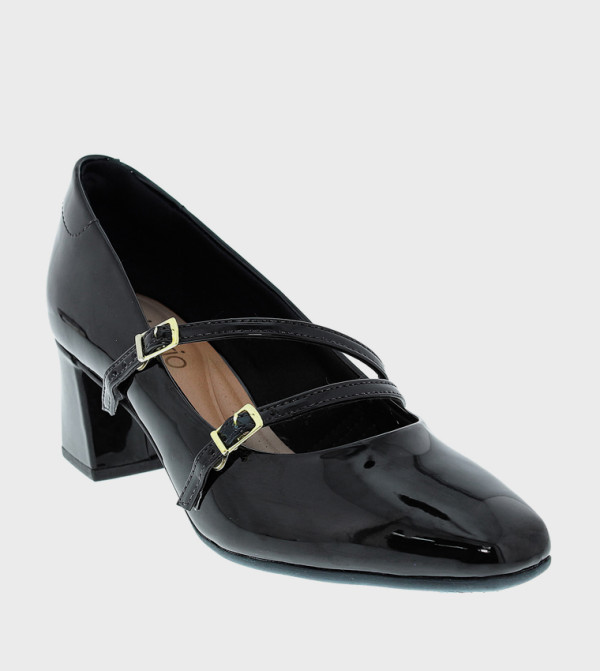 Double Buckle Strap Pumps