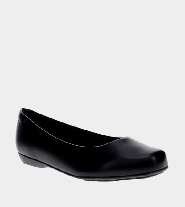 ORA Solid Square Toe Ballerinas