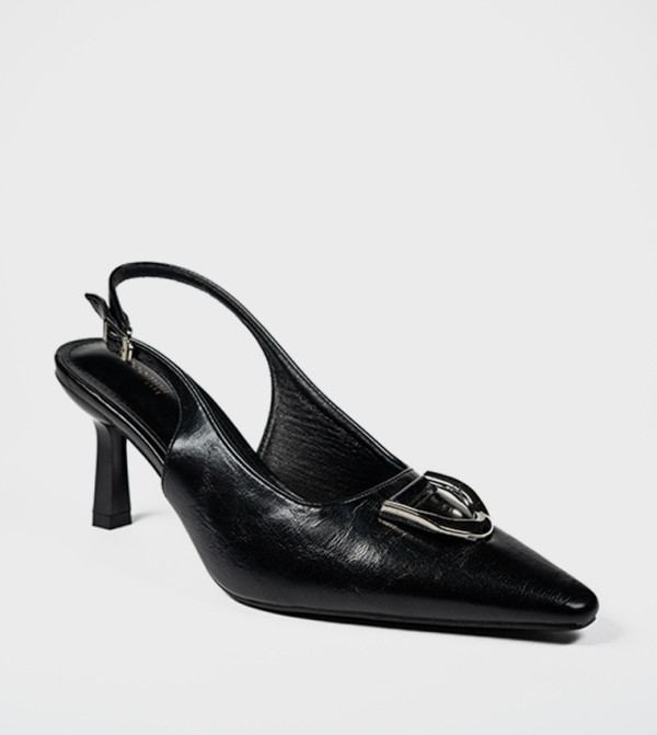  TALE Metal Detail Slingback Pumps