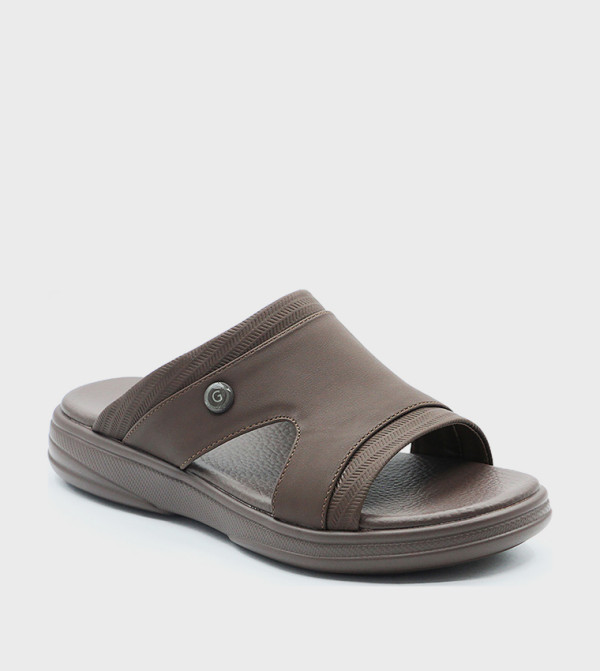 MATEO Logo Detail Arabic Sandals