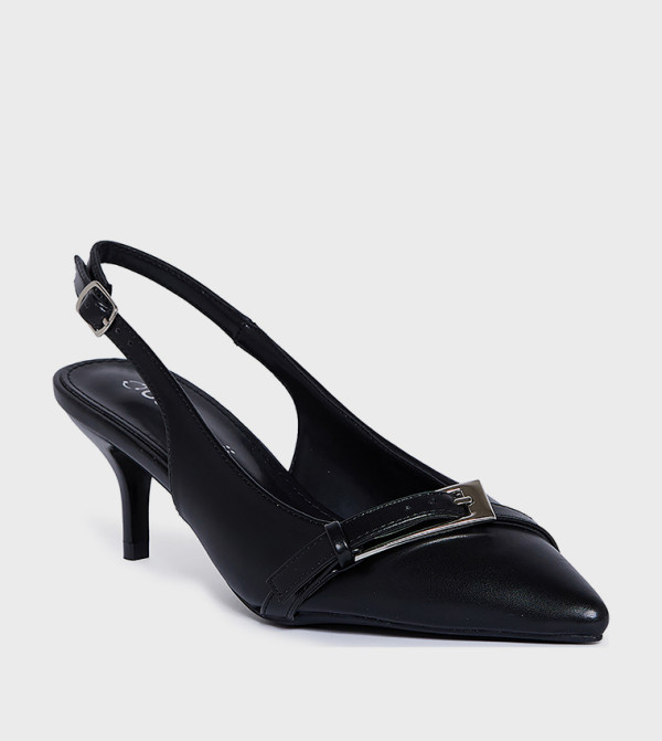 IVAN Buckle Detail Slingback Pumps