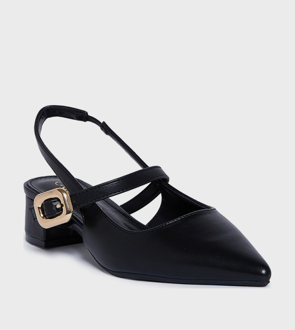 PEDRO Buckle Detail Slingback Pumps