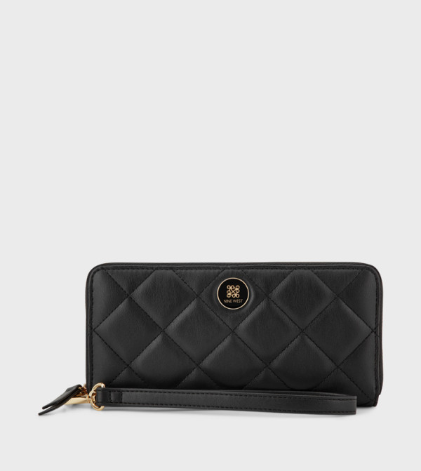 HALEEMA Quilted Wristlet Wallet
