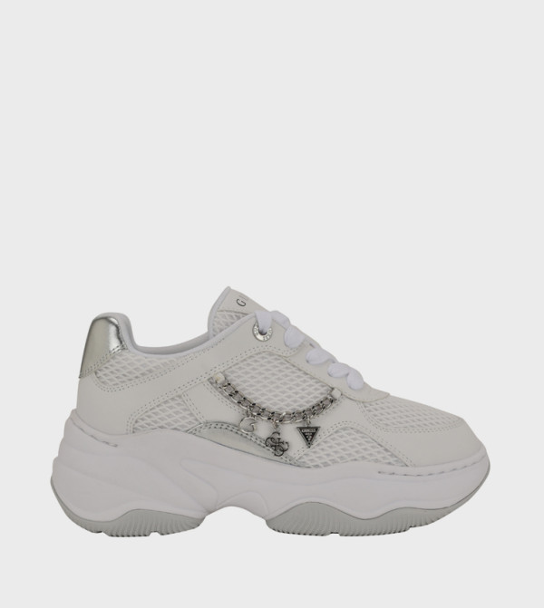 HARPAA Logo Charm Lace-Up Platform Sneakers