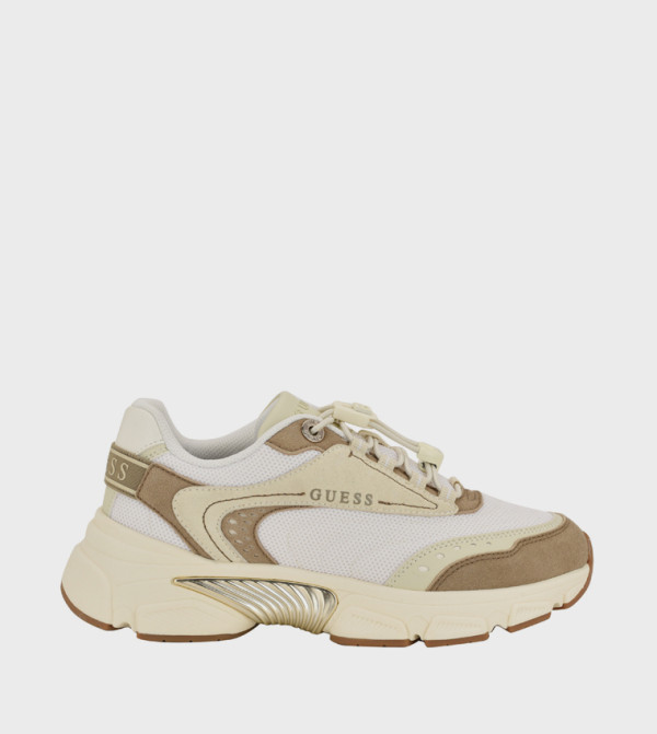 IMERI Color Block Lace-Up Platform Sneakers