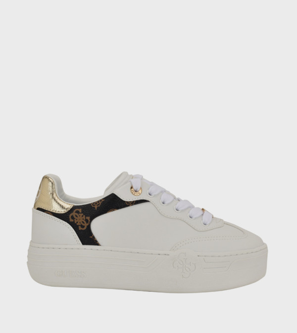 SWOLE Logo Detail Platform Sneakers