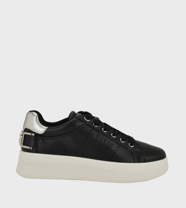 WESLI Logo Detail Lace-Up Platform Sneakers