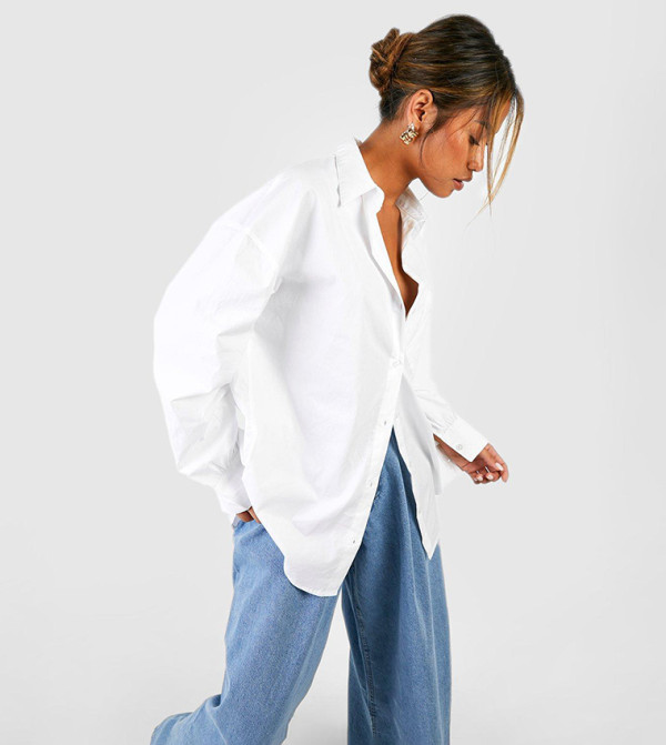 Oversized Cotton Poplin Shirt