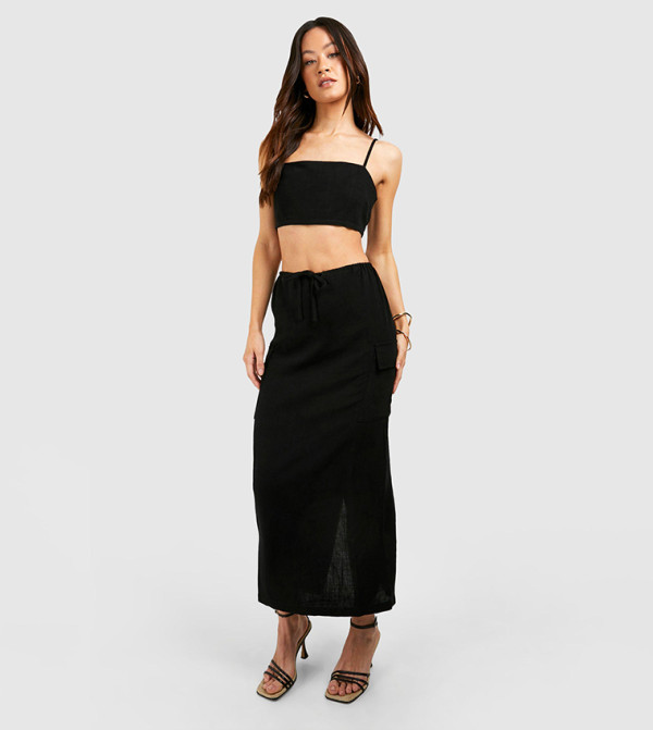 Tall Pocket Detail Midaxi Skirt