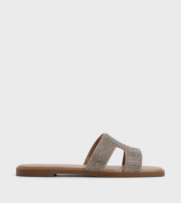 HAYLEE Embellished Flat Sandals