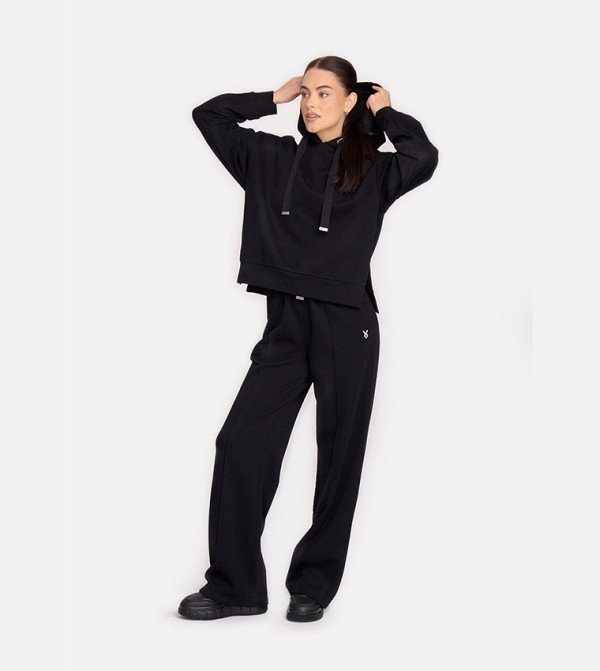 Logo Detail Long Sleeves Hoodie