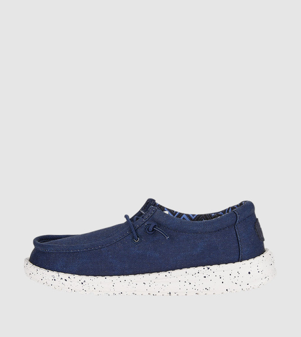 WALLY Y Stretch Canvas Slip-On Shoes