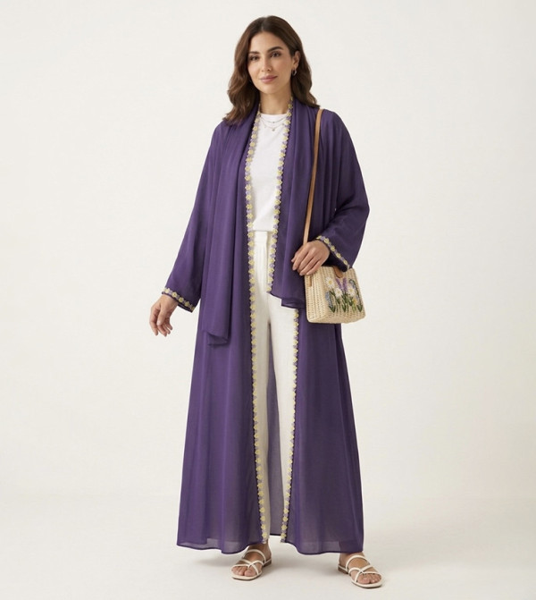 Embroidered Blossom Luxe Abaya