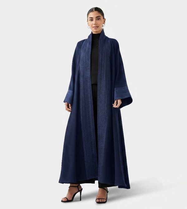 Classic Threadwork Long Sleeves Abaya