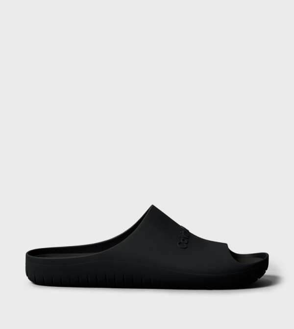 Logo Embossed Open Toe Slides