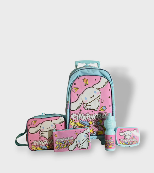 Sinamorall Themed 5-Piece 18" Trolley School Bag Set