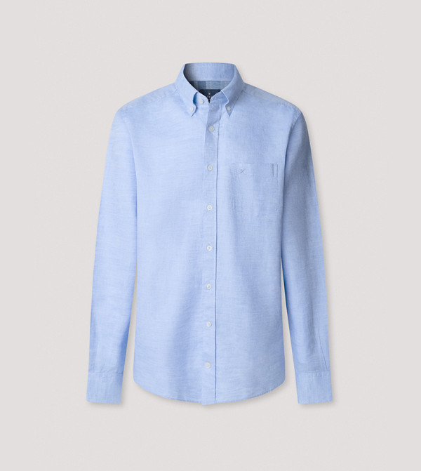 Button-Down Collar Long Sleeves Shirt