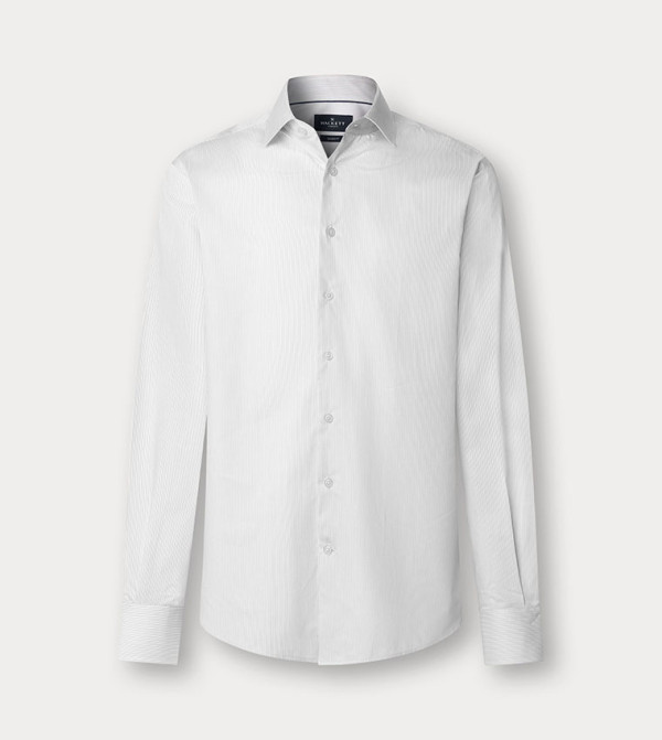 قميص مخطط كم طويل 