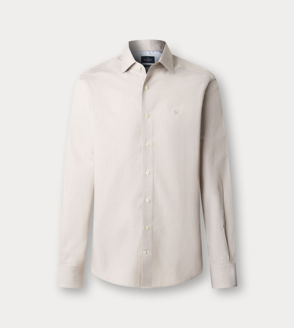 Hairline Striped Long Sleeves Tailored Fit Shirt