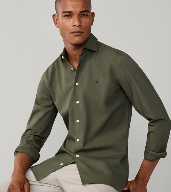 قميص مرن كم طويل