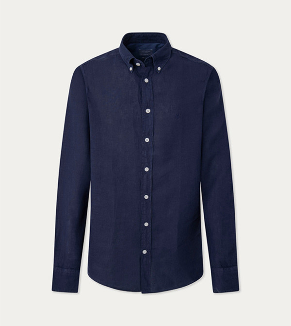 Logo Embroidered Long Sleeves Shirt