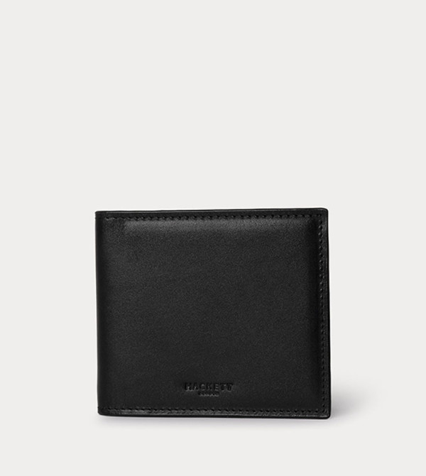 Logo Detail Leather Bi-Fold Wallet