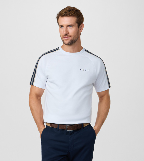 Tape Detail Short Sleeves T-Shirt
