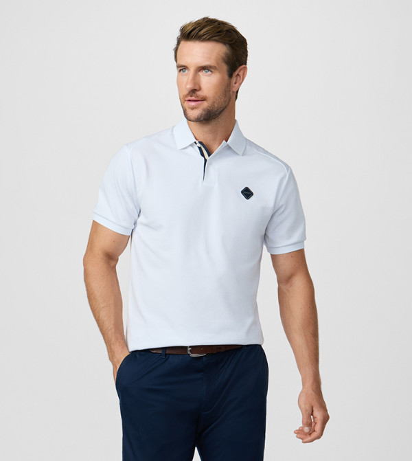 Logo Detail Short Sleeves Polo T-Shirt