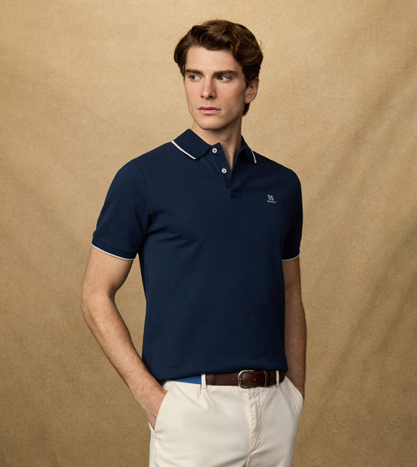 Logo Detail Short Sleeves Polo T-Shirt