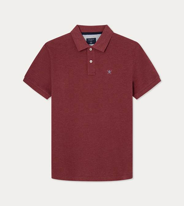 Logo Embroidered Knitted Polo T-Shirt