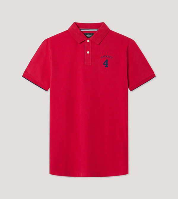 Applique Short Sleeves Polo T-Shirt