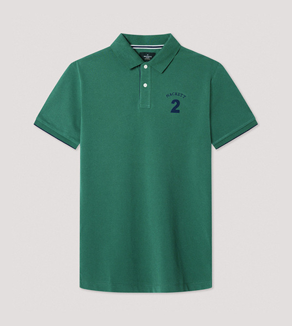 Applique Short Sleeves Polo T-Shirt