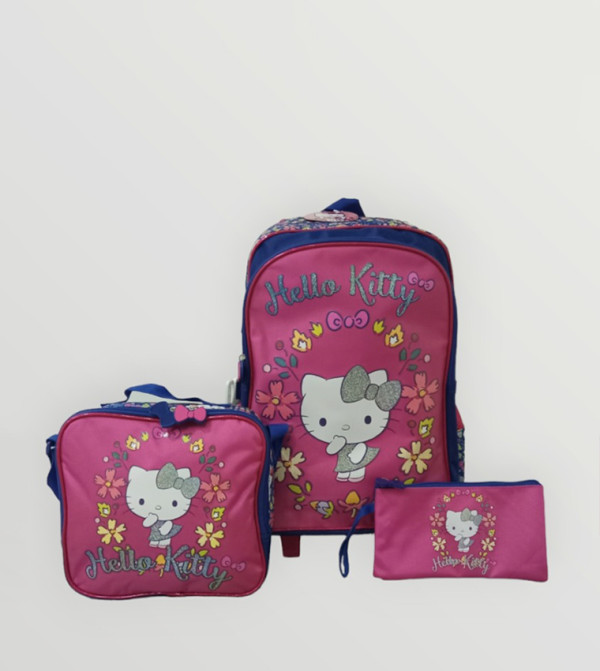 HOLLYWOOD MAGIC Hello Kitty Trolley Backpack Set