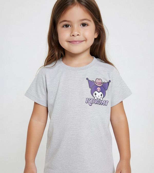 Kuromi Printed Short Sleeves T-Shirt