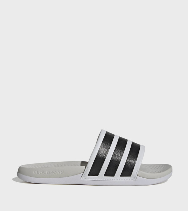 ADILETTE COMFORT 2.0 Striped Open Toe Slides