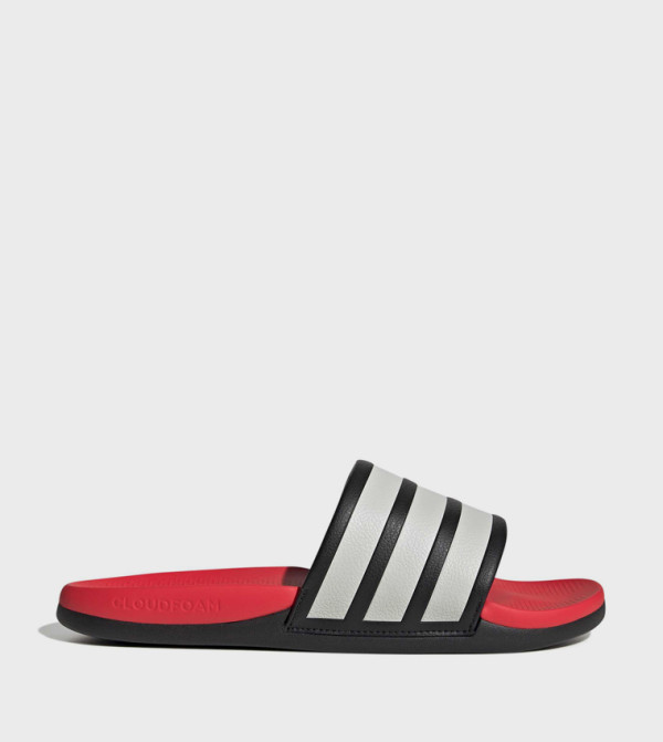 ADILETTE COMFORT 2.0 Striped Open Toe Slides
