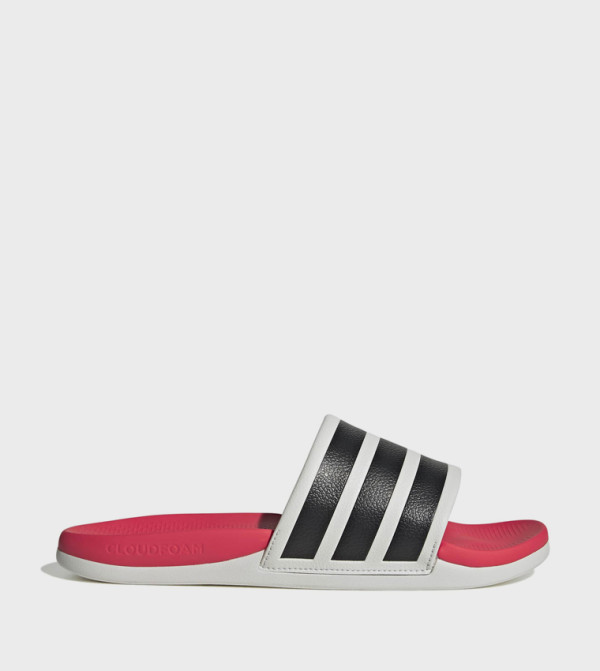 ADILETTE COMFORT 2.0 Striped Open Toe Slides