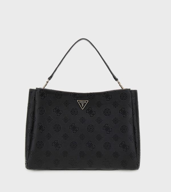 TISHA Monogram Debossed Satchel Bag