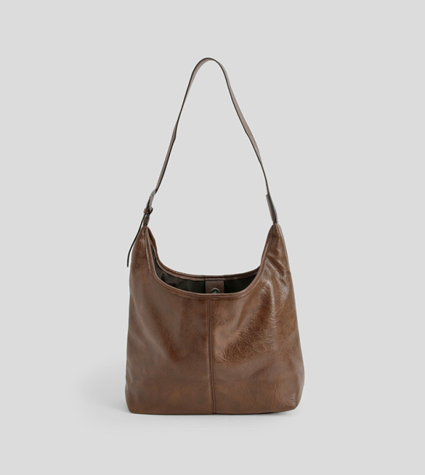 Western Buckle Slouchy Tote Bag