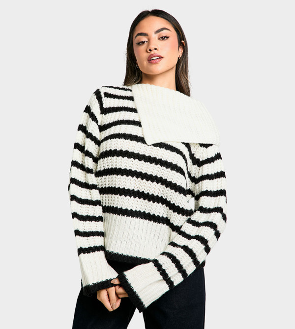 Striped Crew Neck Sweater