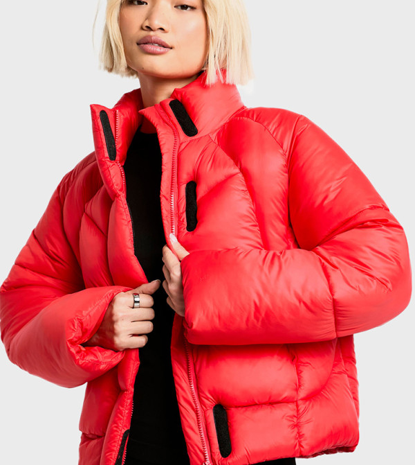 Quilt Detail Puffer Jacket