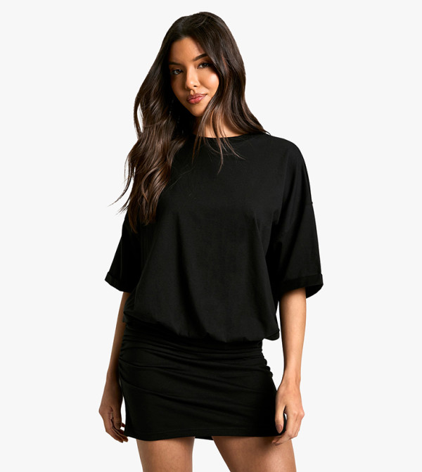 Ruched T-Shirt Mini Dress