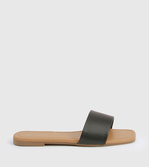 Minimal Open Toe Slide Sandals