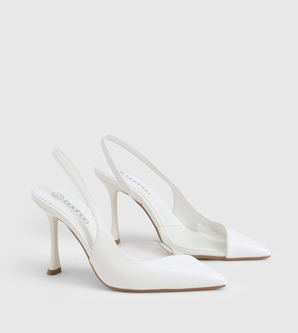 Clear Slingback Pumps